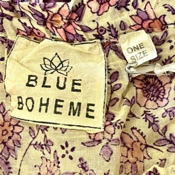 NWT Blue Boheme Bliss Printed Blouse - Picture 4 of 7